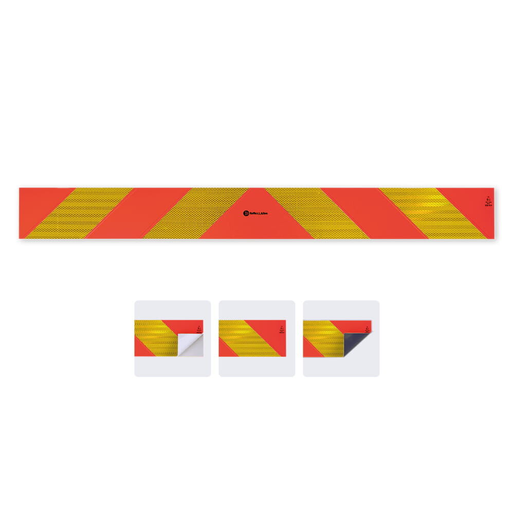 Reflexallen Heckwarntafel Vollmarkierung reflektierend fluoreszierend