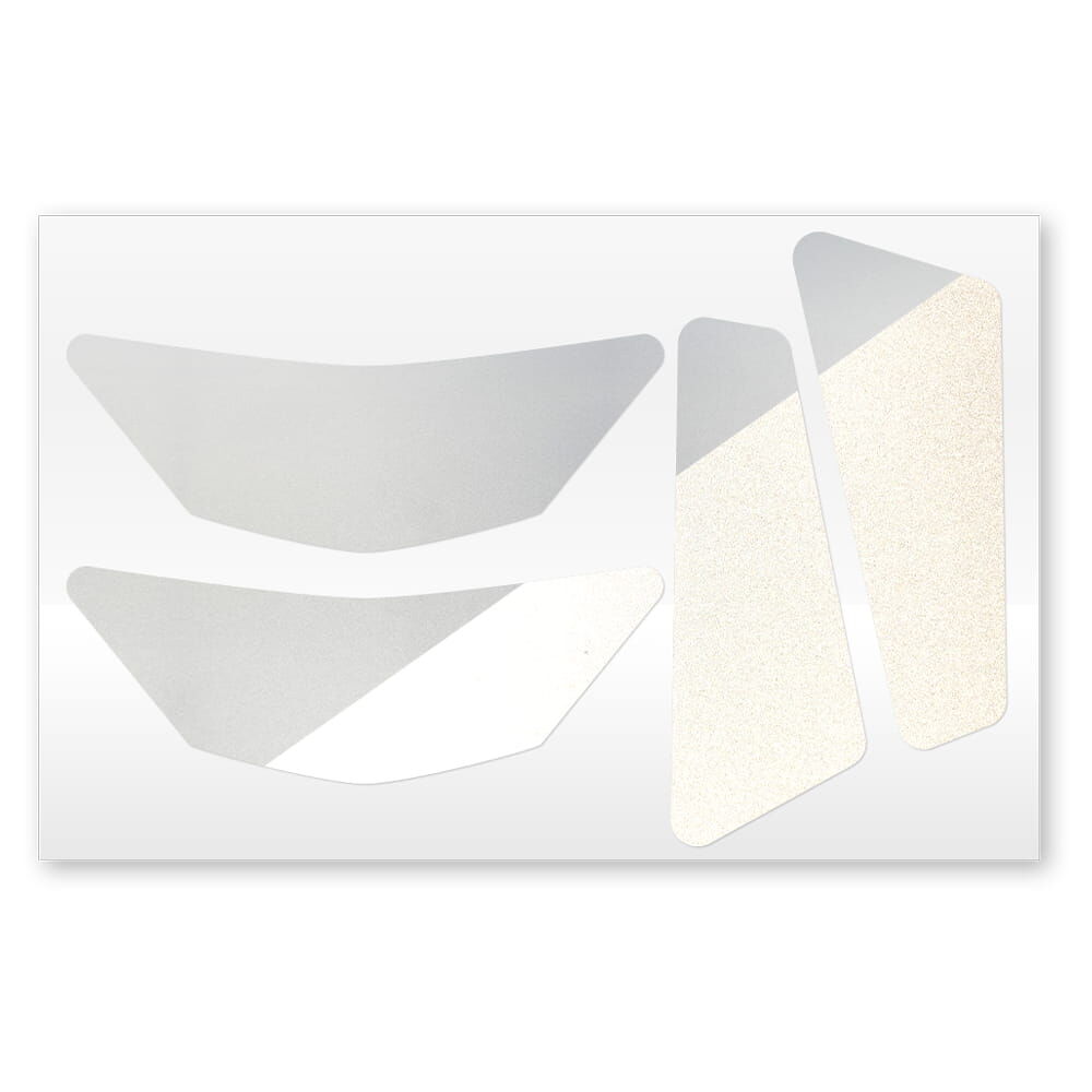 Reflecto Reflexsticker-Set Weiß für Motorradhelme auf Stickerbogen
