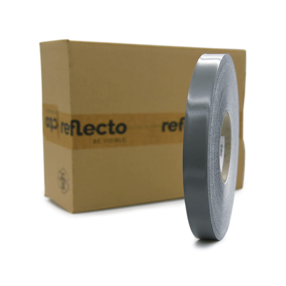 100 m Rolle 3M Scotchlite 8725, silber, vor reflecto-Kartonverpackung. Rollenbreite 25,4 mm