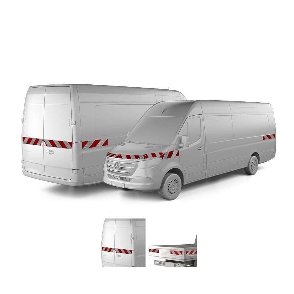 Mercedes Sprinter W 907 910 ab 2018 mit Variantenvorschau zwischen Hecktür und Pritschenmodell