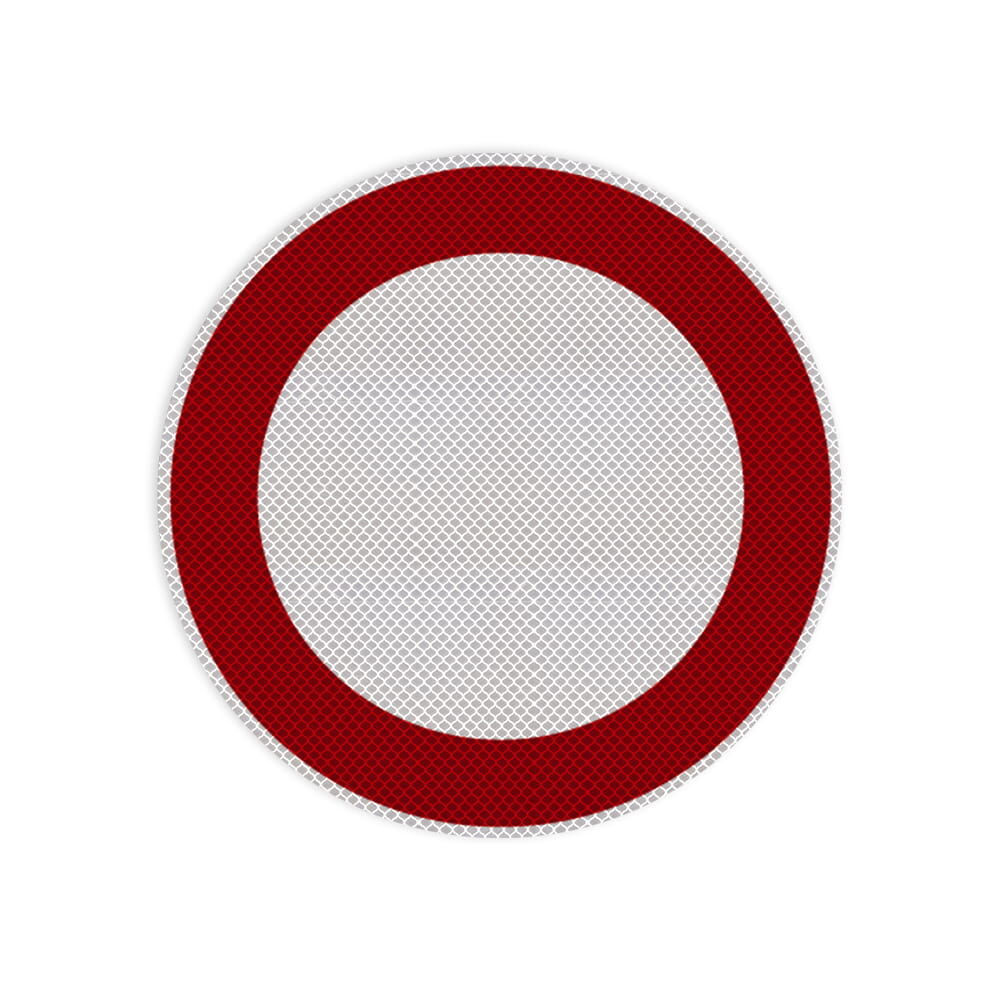 Verkehrszeichen 250 "erbot für Fahrzeuge alle Art". Flachform, RA3