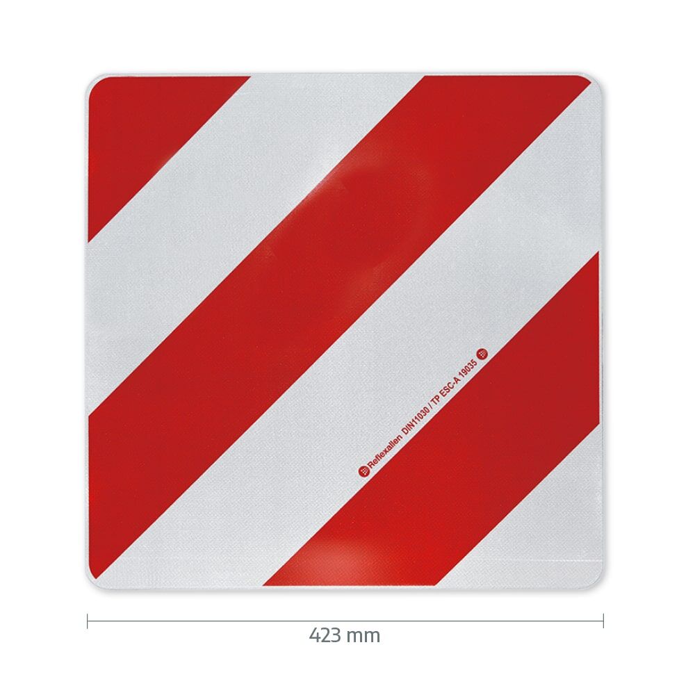Warntafel Überlänge/Überbreite mit Maßangabe: 423 mm