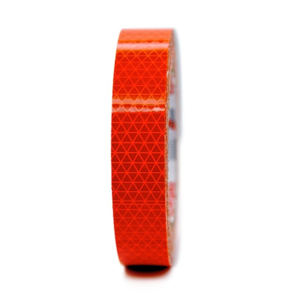 Orafol ORALITE Reflexband VC 612 fluor-orange, 25 mm Rolle, Frontansicht