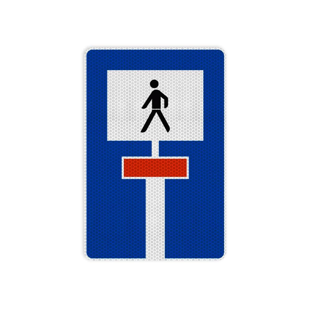 VZ 357-51 Für Fußgänger durchlässige Sackgasse VZ 357-51 Für Fußgänger durchlässige Sackgasse