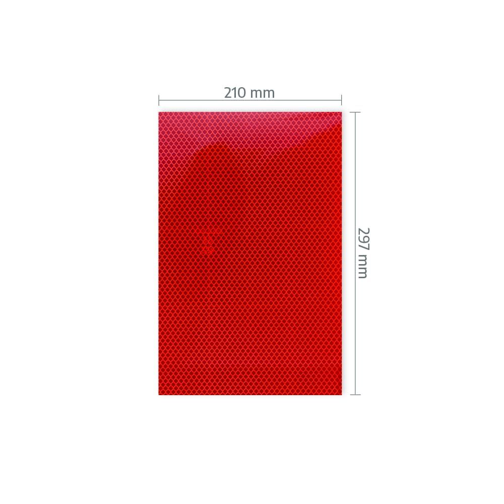 A4-Zuschnitt 3M 4090 mit Maßangabe 210 × 297 mm