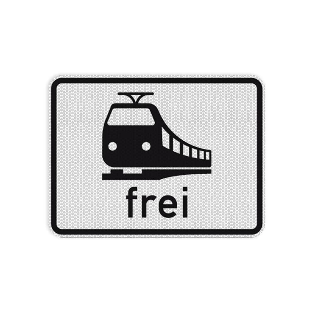 VZ 1024-15 Schienenbahnen frei RA 2 315 x 420 mm 3 mm Dibond