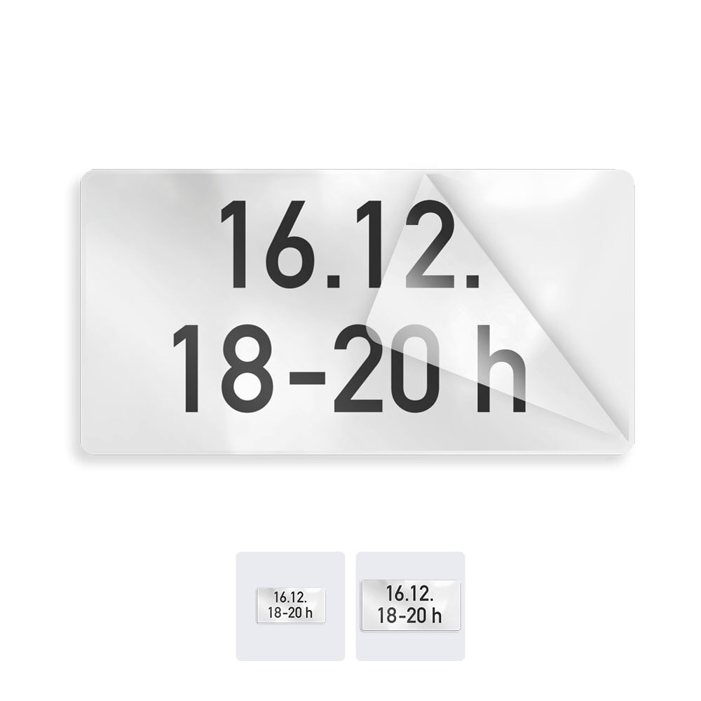Overlay für Zusatzzeichen Umzug am ...  von ... bis ...