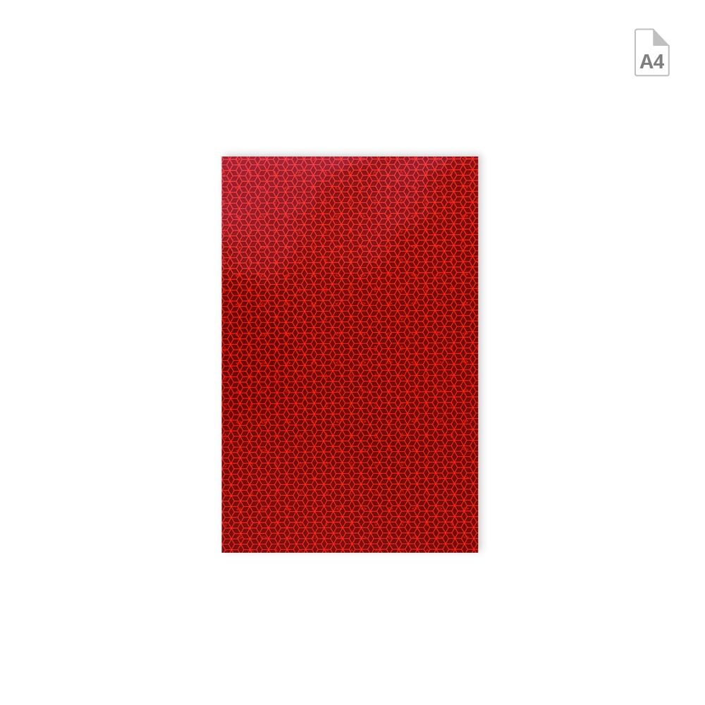 Zuschnitt Orafol ORALITE Reflexfolie VC 170 DIN A4 rot