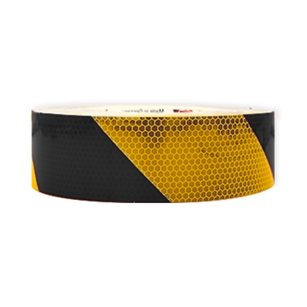 Einzelrolle ORALITE 5831 schwarz-gelb 50 mm, linksweisend
