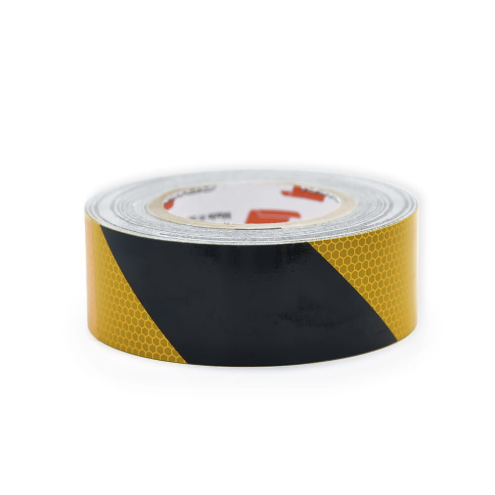 ORALITE 5831 Warnmarkierungsrolle 50 mm schwarz-gelb linksweisend