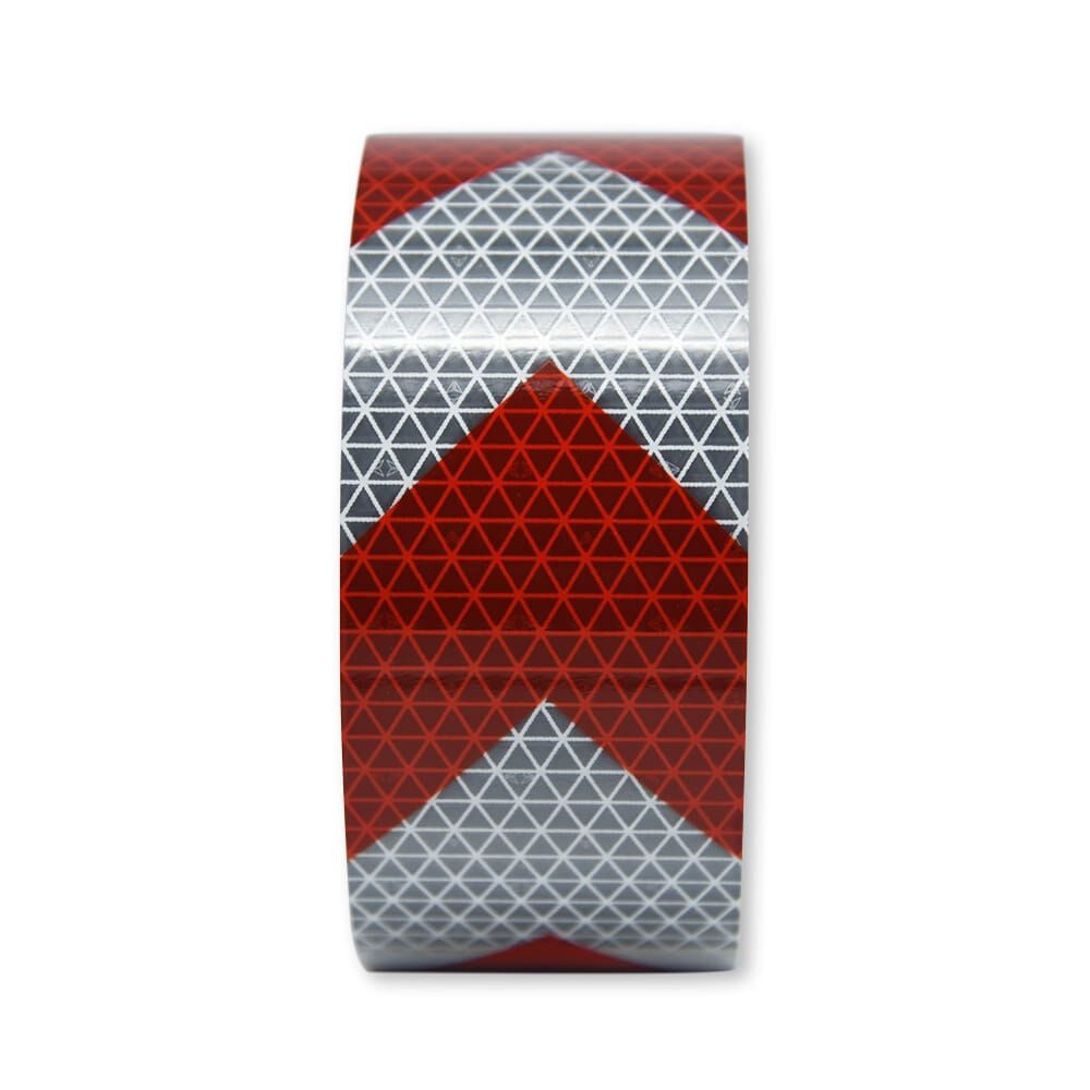 Rolle ORALITE 5931M 50 mm, Chevron rot/weiß, Pfeilspitze nach oben