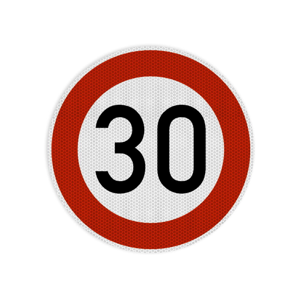 VZ 274-30 Zulässige Höchstgeschwindigkeit 30 km/h VZ 274-30 Zulässige Höchstgeschwindigkeit 30 km/h