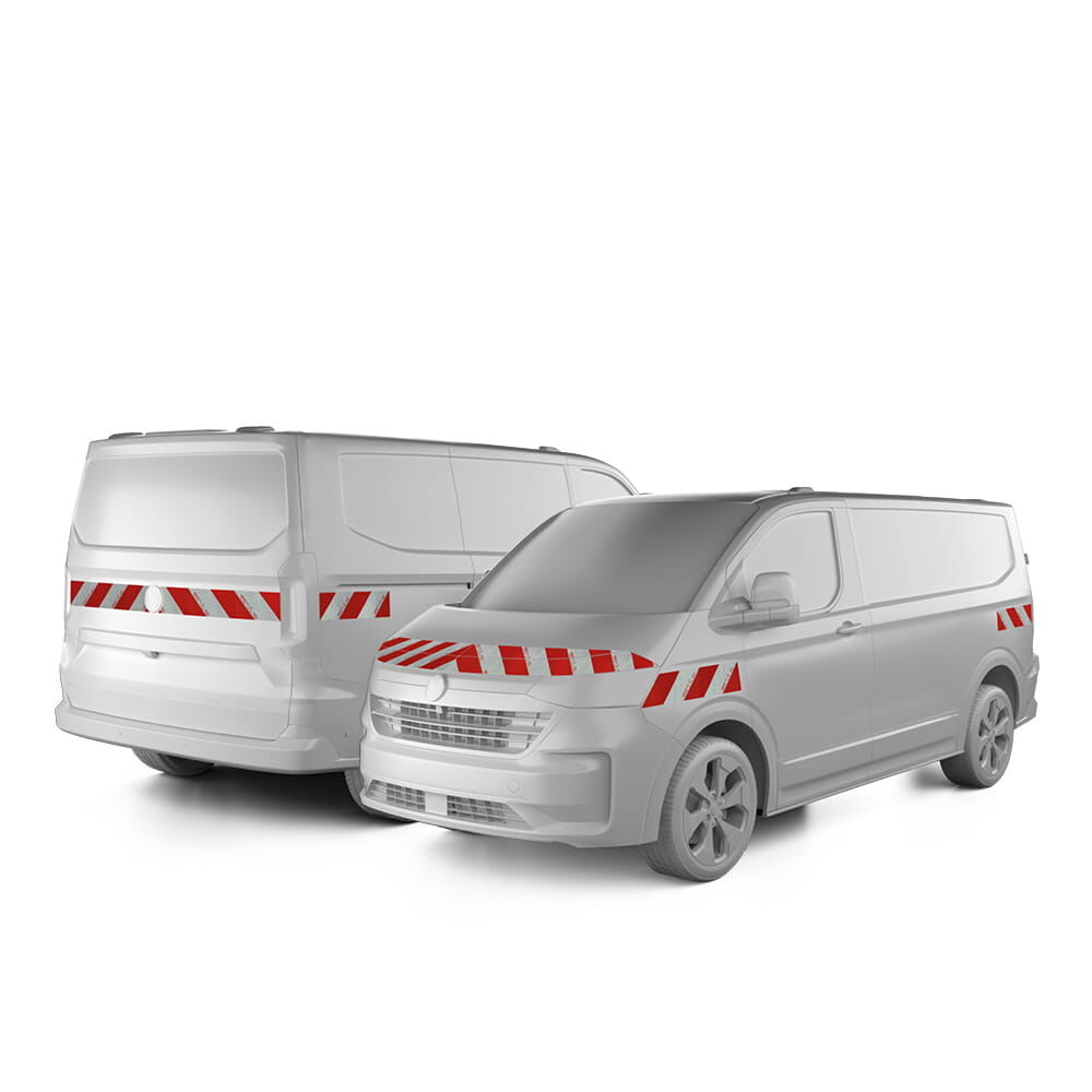VW New Transporter Warnmarkierung ab 01-2025 Heckklappe Komplettsatz