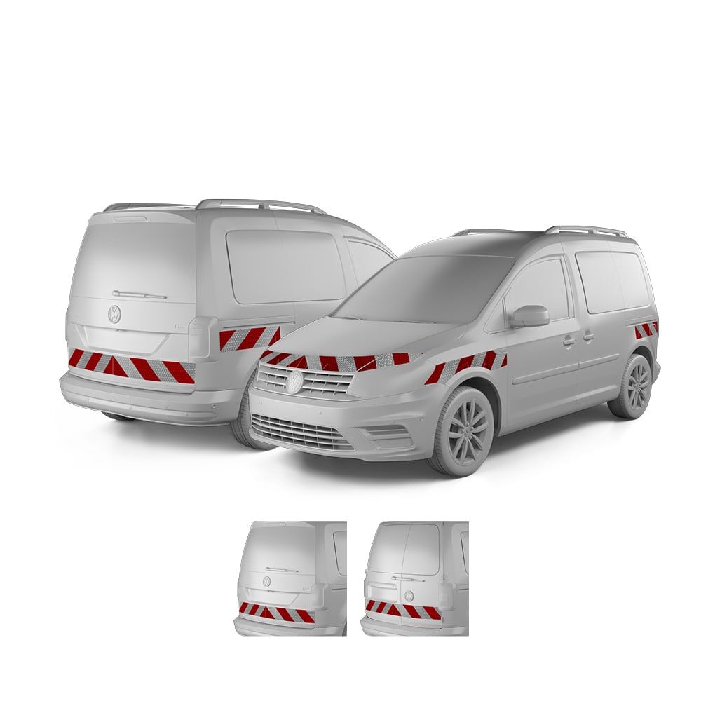 VW Caddy IV Maxi ab 2015 mit Variantenvorschau zwischen Hecktür und Heckklappe