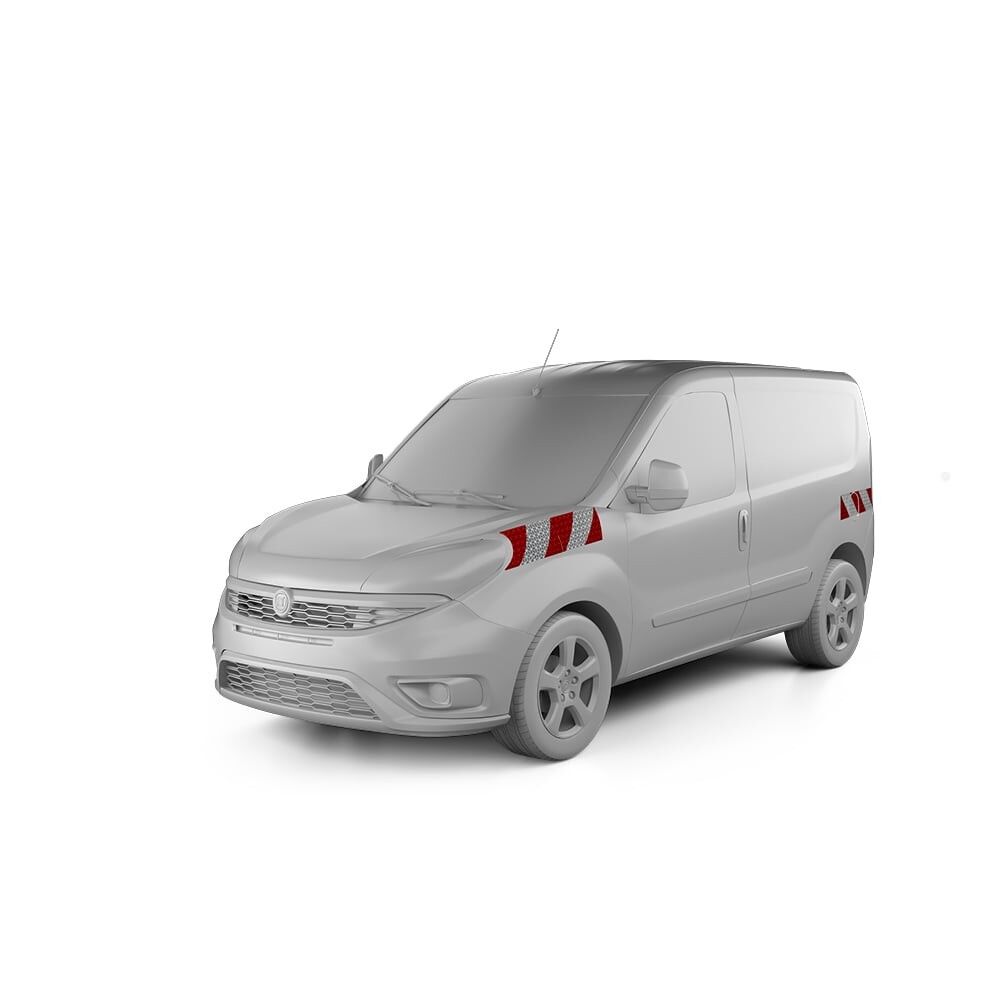Fiat Doblo Cargo 263 mit Seitenwarnmarkierung, Baujahr 2015