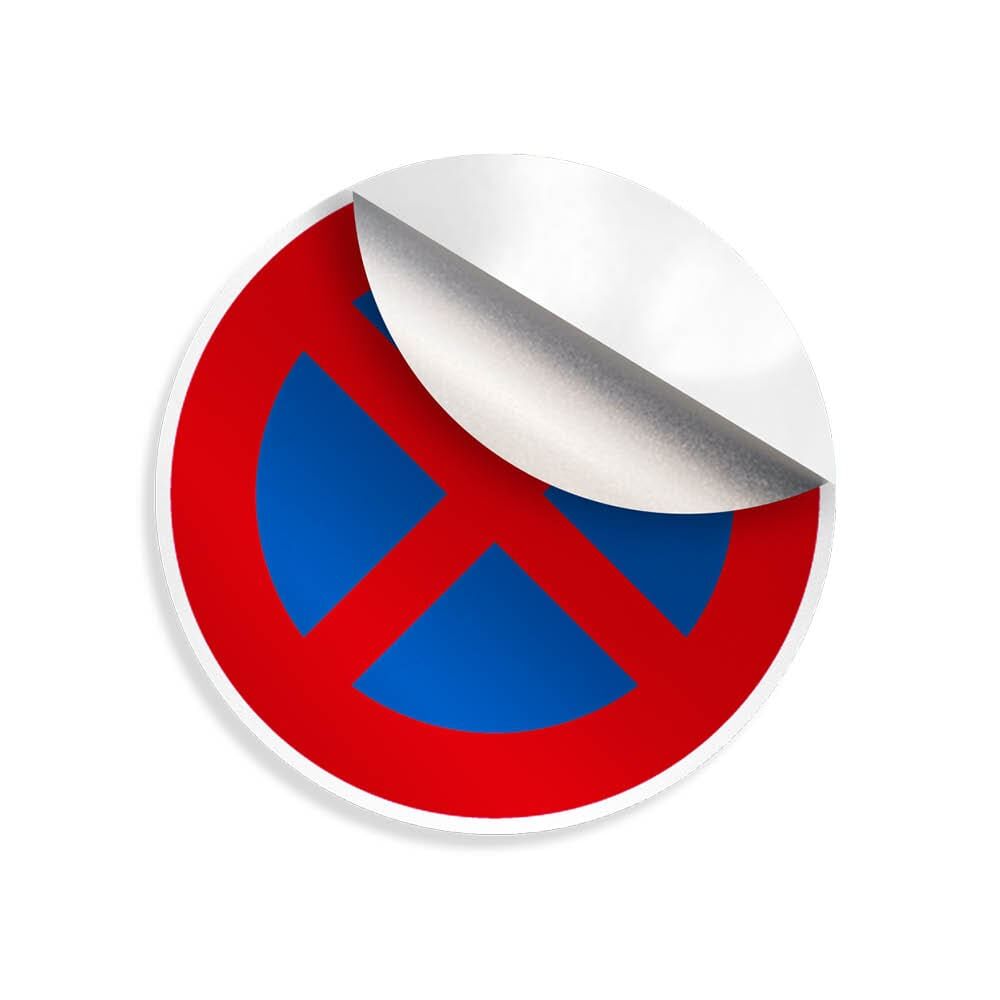 Absolutes Haltverbot mit Pfeil nach rechts, reflektierend