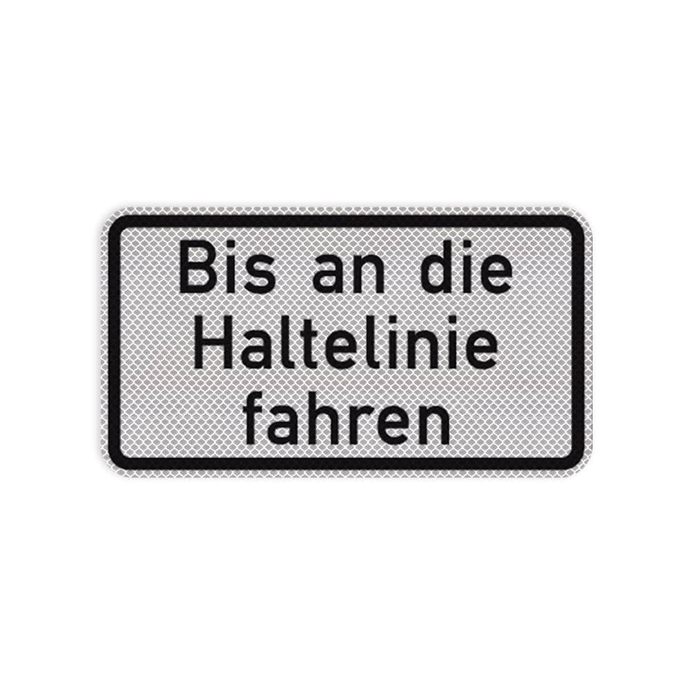 VZ 2802 Bis an die Haltelinie fahren