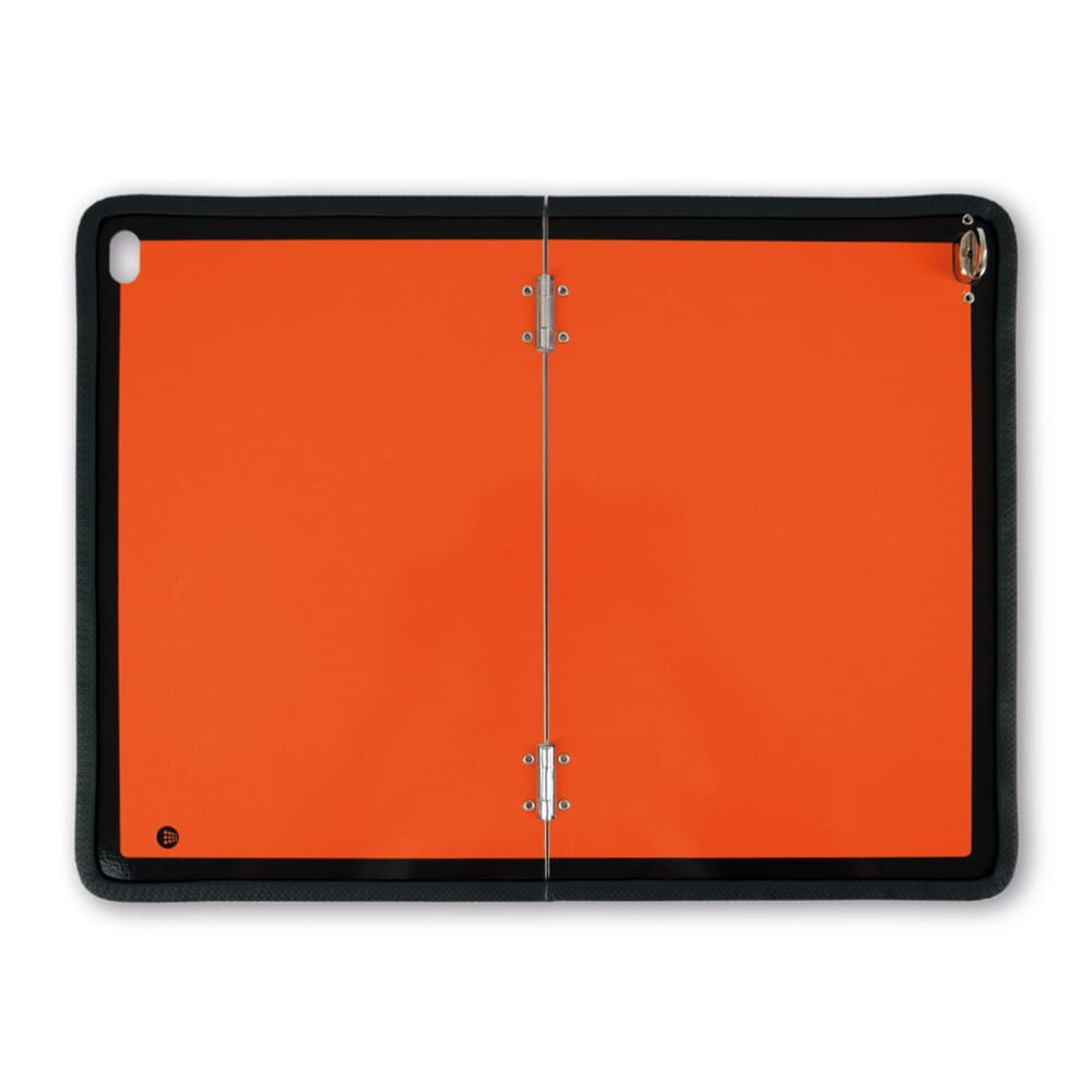 ADR Gefahrgutwarntafel vertikal klappbar Stahlblech