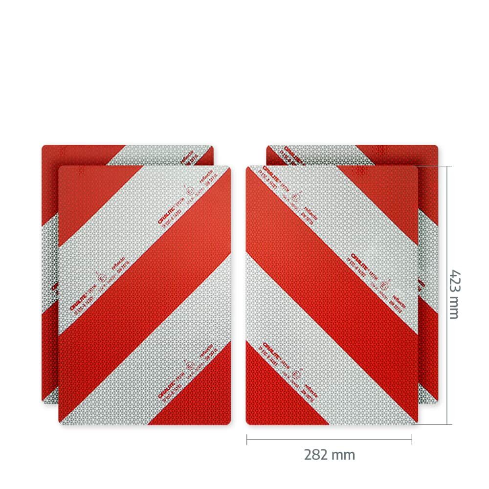 Reflecto 5921M Zuschnitte mit Maßangaben: je 423 × 282 mm.