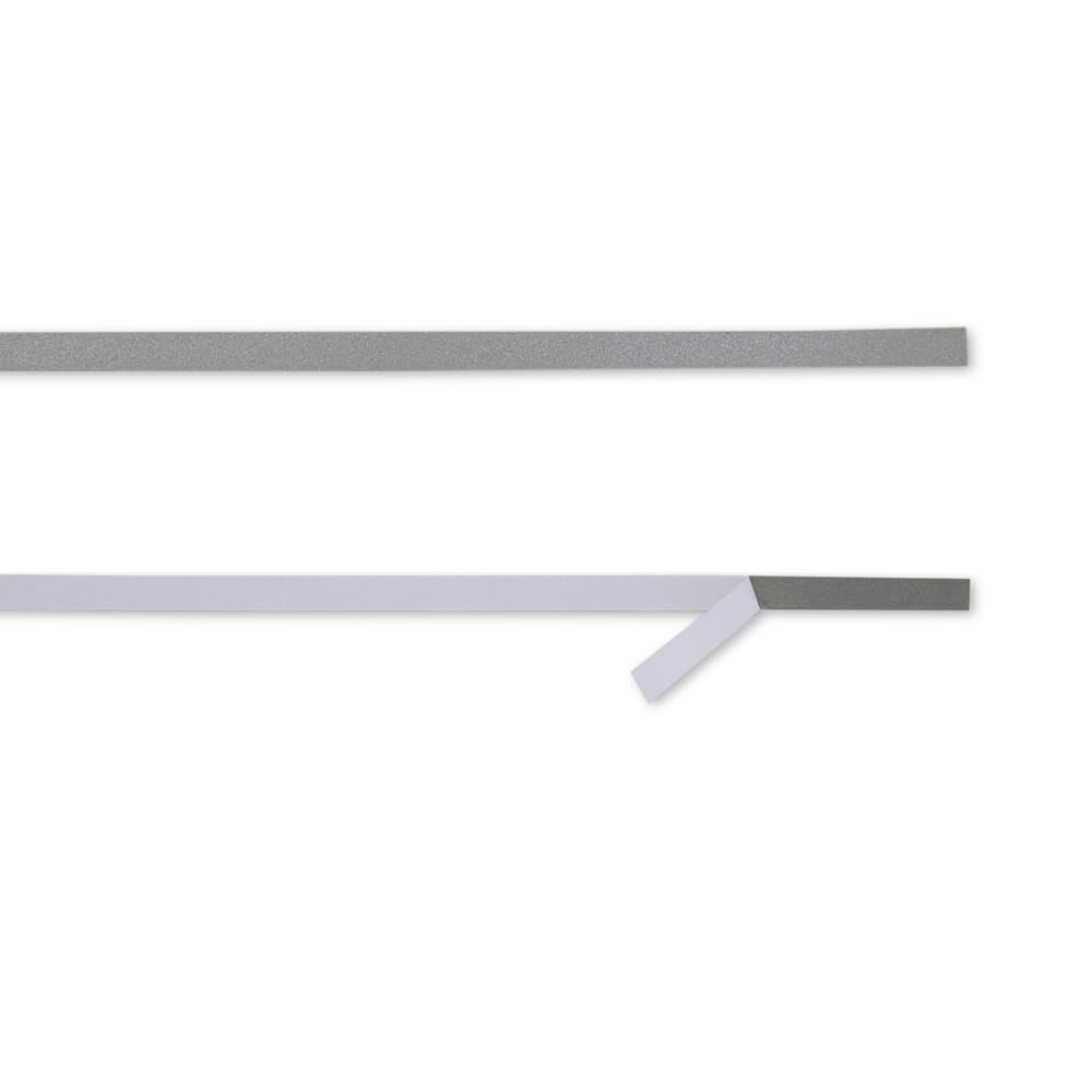 5 mm Streifen 3M 7610, Vorderseite grau, Rückseite mit abziehbarer Schutzfolie