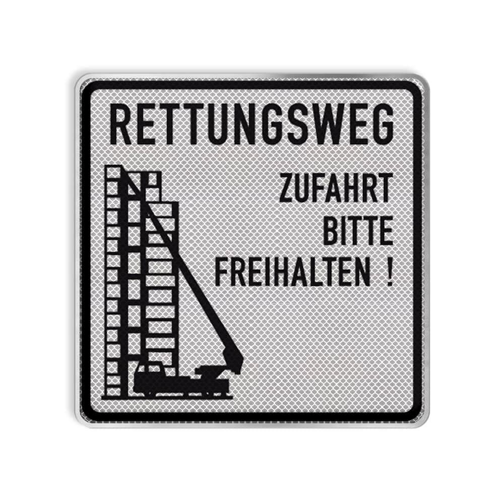 VZ 2441 RETTUNGSWEG Zufahrt bitte freihalten!