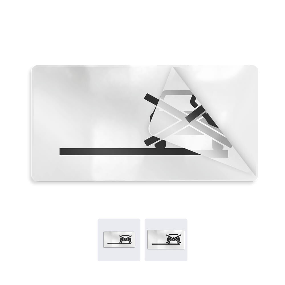 Transparentes Overlay Halteverbot Seitenstreifen, erhältlich in 2 Größen