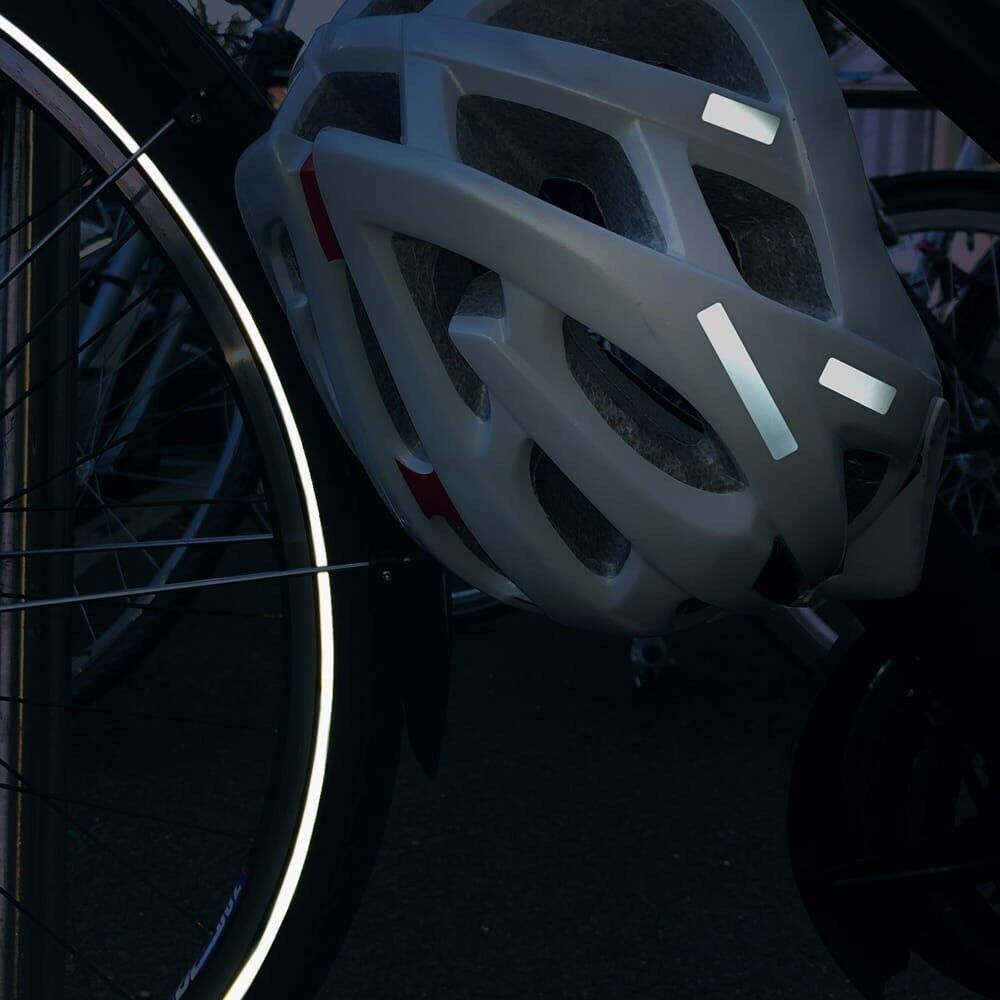 Reflexsticker Light Streifenmix reflektieren Licht auf Fahrradhelm