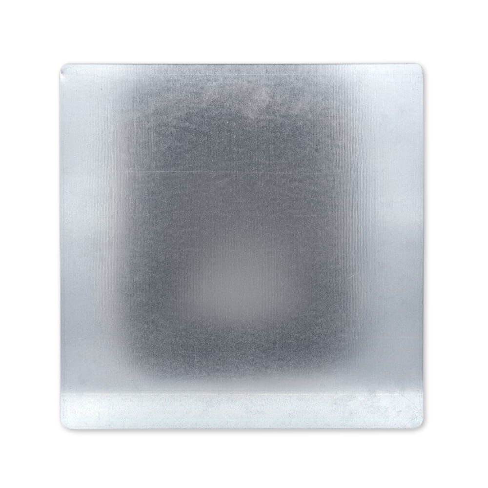 Parkwarntafel Rückseite aus Stahlblech, starr