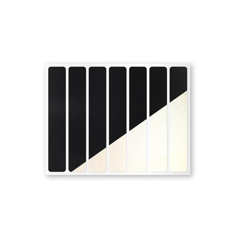 Reflexsticker Light Streifen in Schwarz auf Stickerbogen