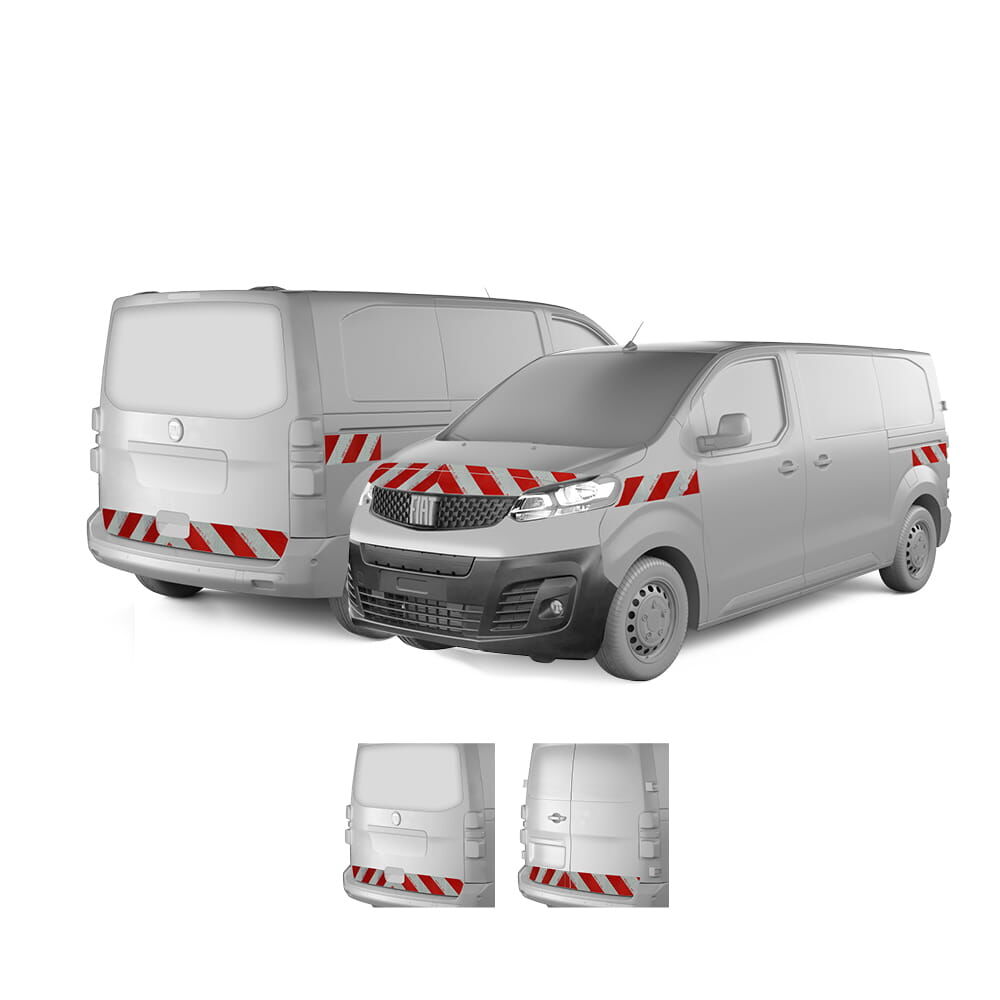 Fiat Scudo ab 2021 mit Variantenvorschau zwischen Hecktür und Heckklappe