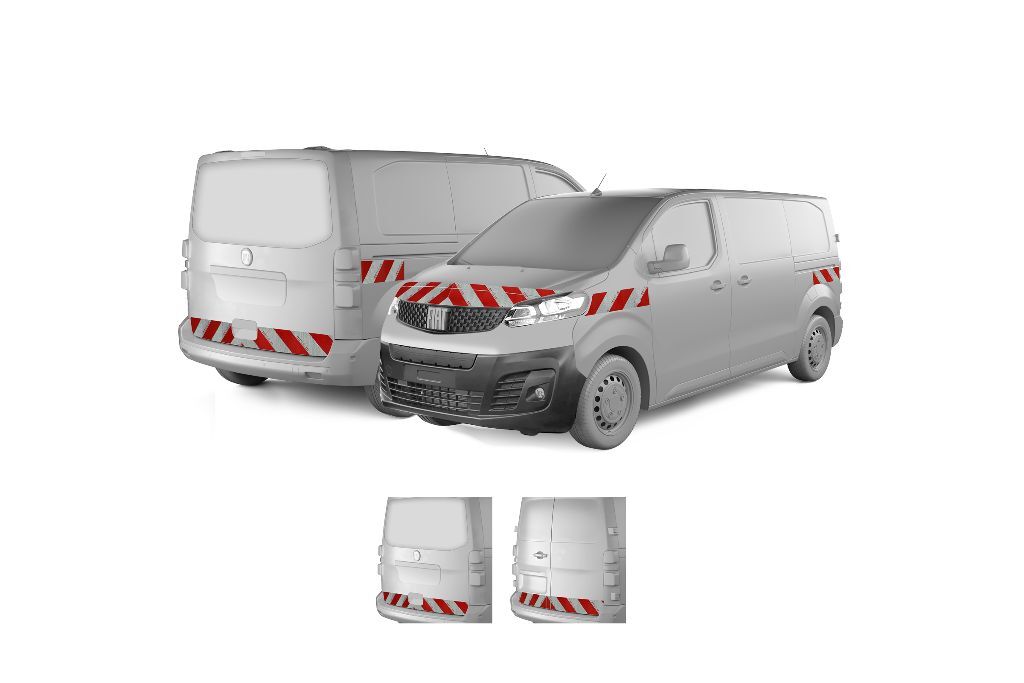 Fiat Scudo ab 2021 mit Variantenvorschau zwischen Hecktür und Heckklappe