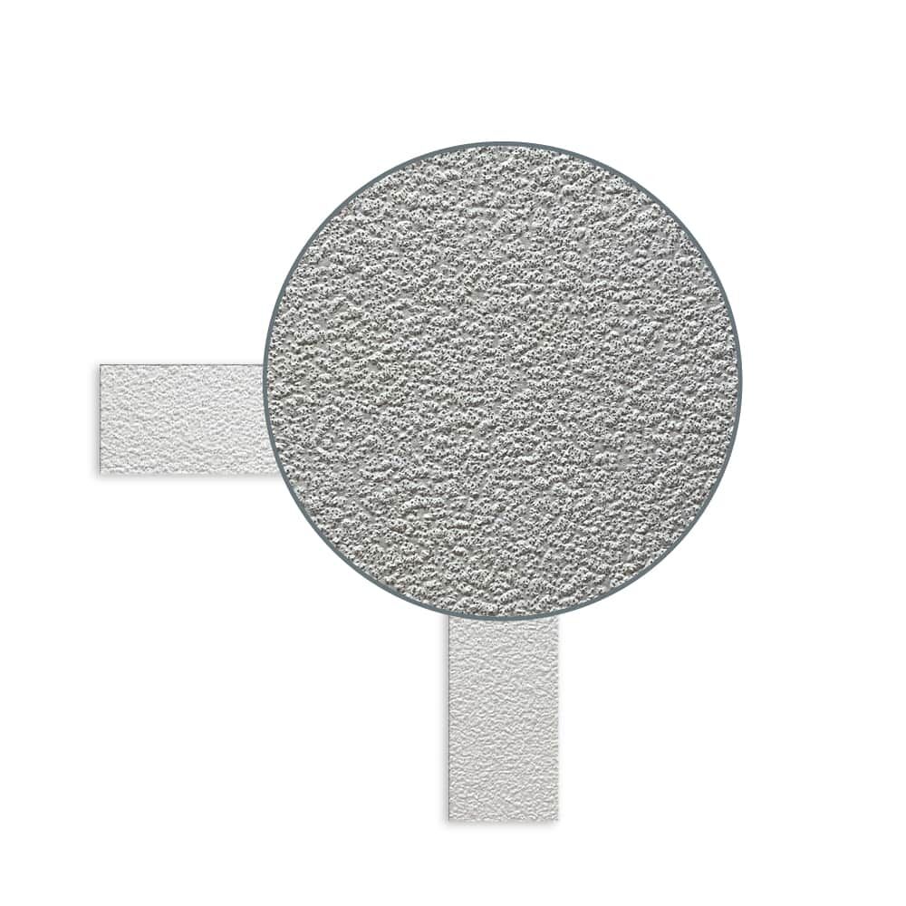 Detailaufnahme der rutschhemmenden Oberfläche der 3M Stamark Markierung