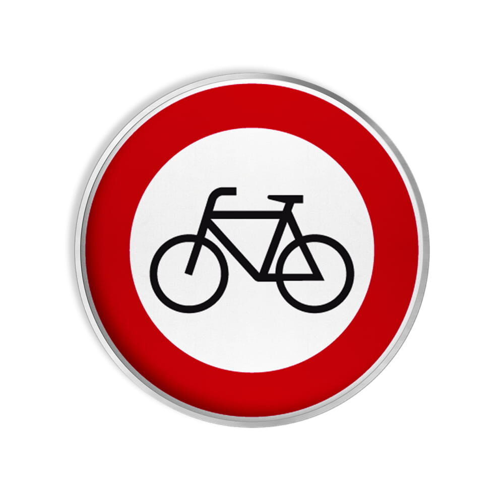 VZ 254 Verbot für Radverkehr VZ 254 Verbot für Radverkehr