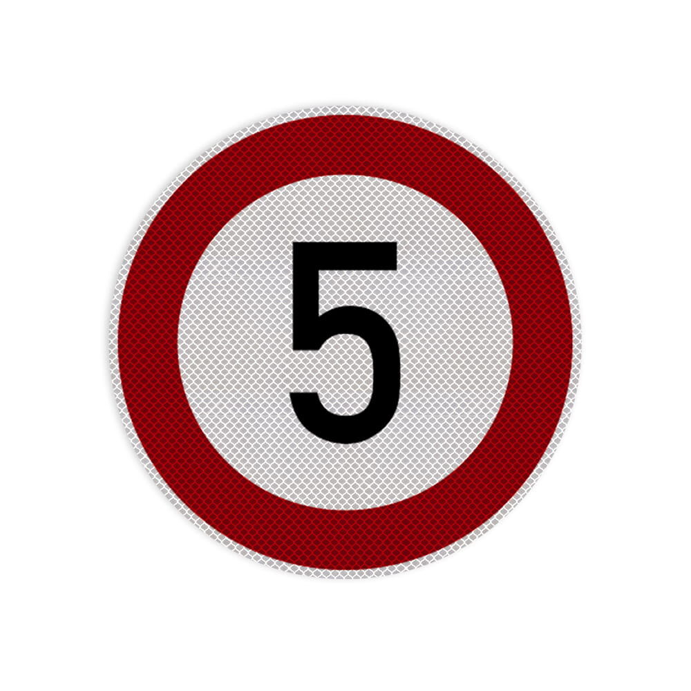 VZ 274-5 Zulässige Höchstgeschwindigkeit 5 km/h VZ 274-5 Zulässige Höchstgeschwindigkeit 5 km/h