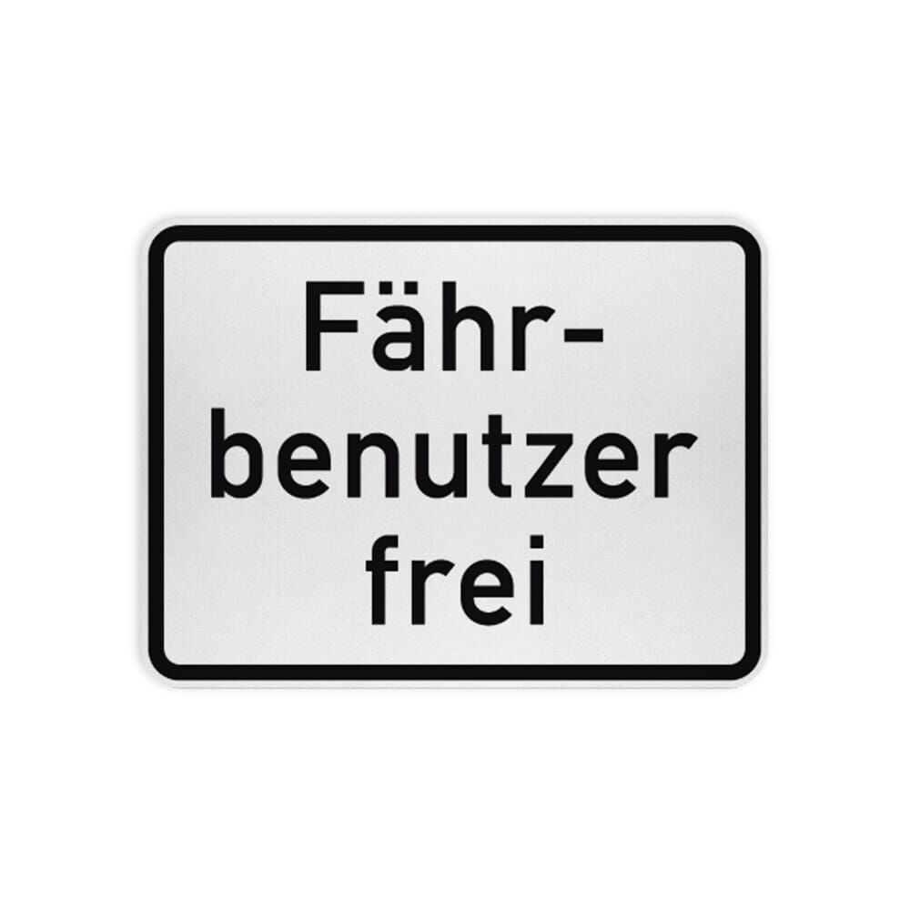 VZ 1028-34 Fährbenutzer frei VZ 1028-34 Fährbenutzer frei