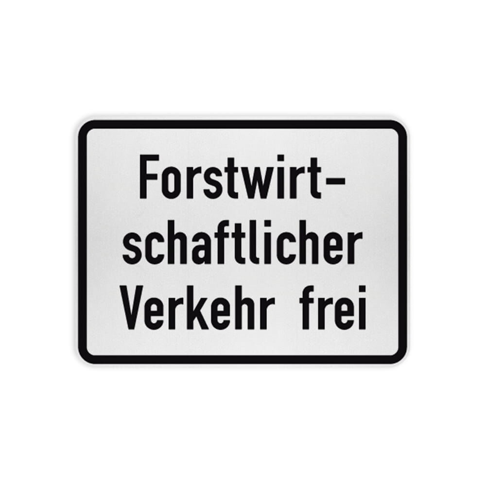 VZ 1026-37 Forstwirtschaftlicher Verkehr frei RA 1 315 x 420 mm 3 mm Dibond