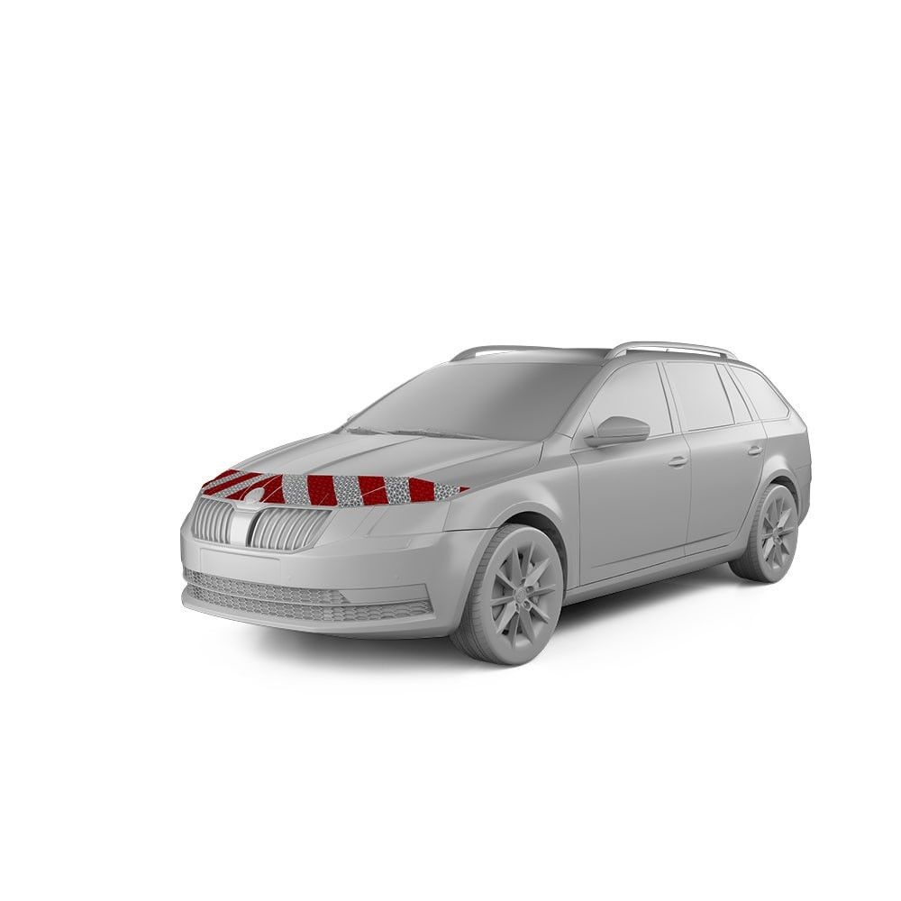 Skoda Octavia Combi Warnmarkierung ab 2017 Frontmarkierung
