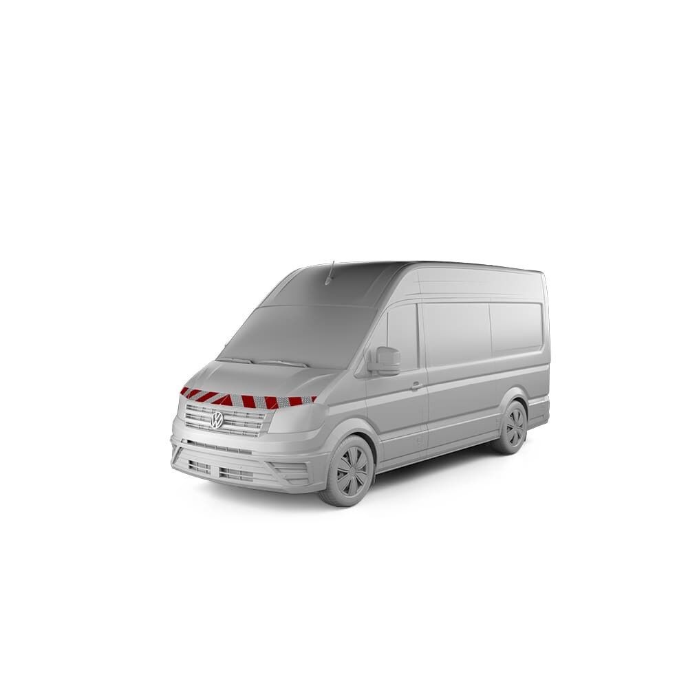 VW Crafter mit Frontwarnmarkierung, Baujahr 2017