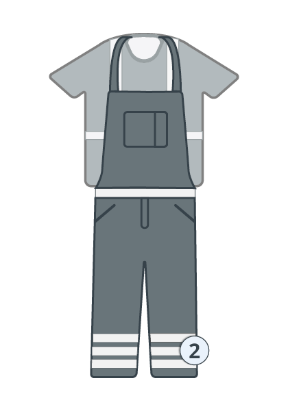 Warnschutzkleidung Klasse 1