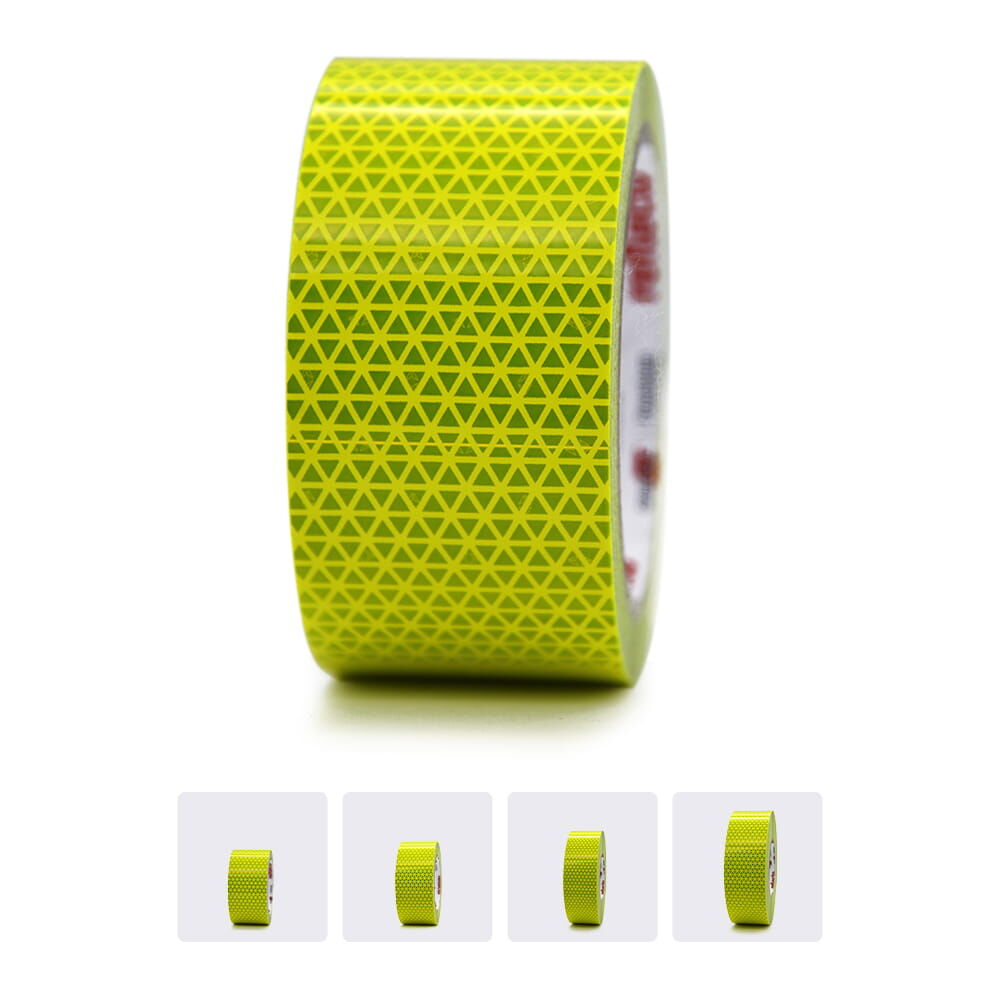 Rolle Orafol VC 612 Lime mit Vorschaubildern der verschiedenen Längen