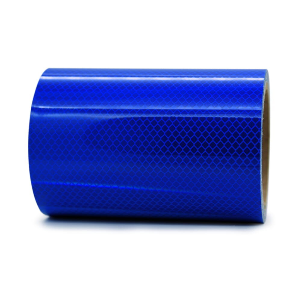 Rolle 10 m 3M 4095 Wildwarner-Reflexfolie, liegend, blaue Mikroprismatik