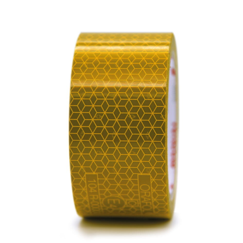Gelbe VC104+ RG Rolle 50 mm × 10 m, Vorderansicht