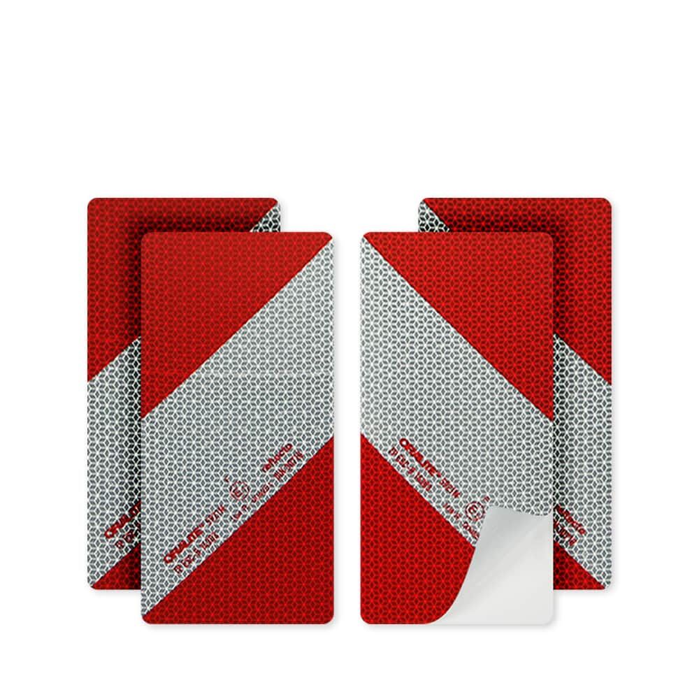 Reflecto Kfz Warnmarkierung 5921M Zuschnitte Set 4x 141mm x 282mm