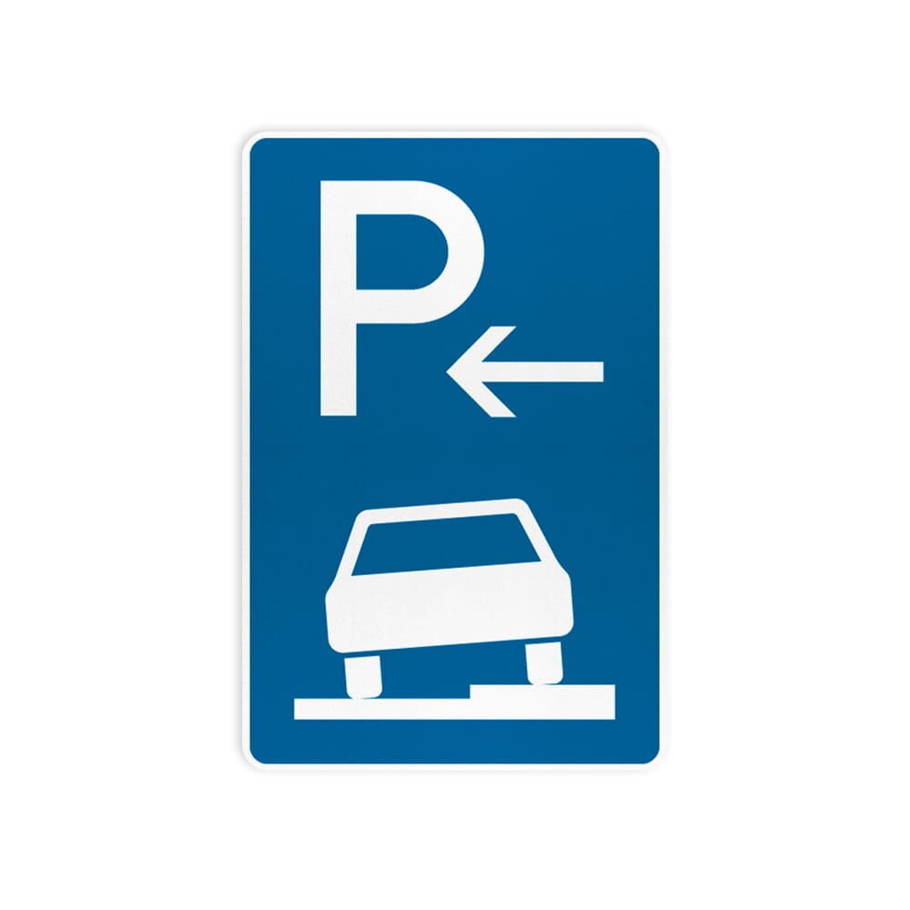 VZ 315-56 Parken auf Gehwegen halb in Fahrtrichtung rechts Anfang VZ 315-56 Parken auf Gehwegen halb in Fahrtrichtung rechts Anfang