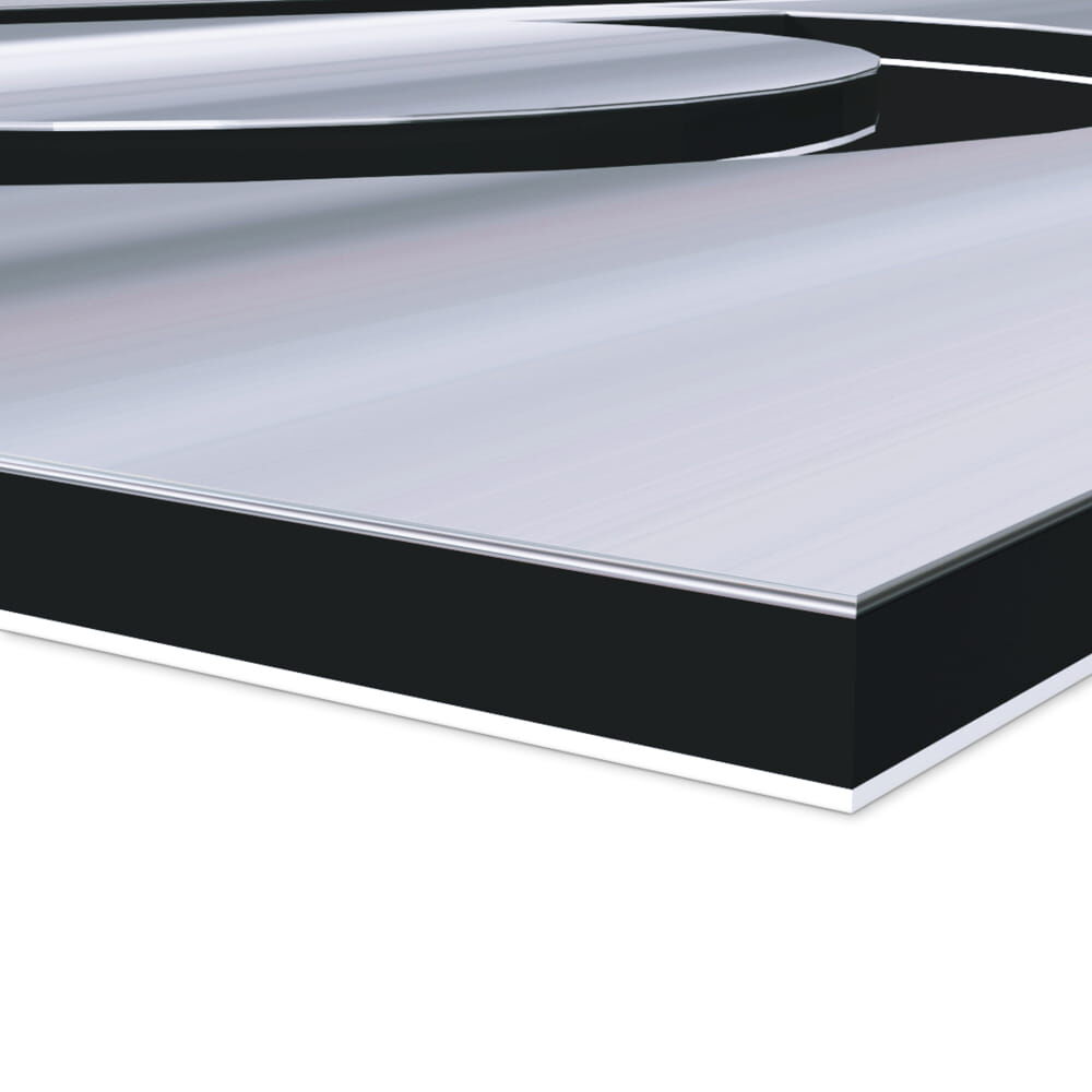 Makroaufnahme der mehrschichtigen Schablone