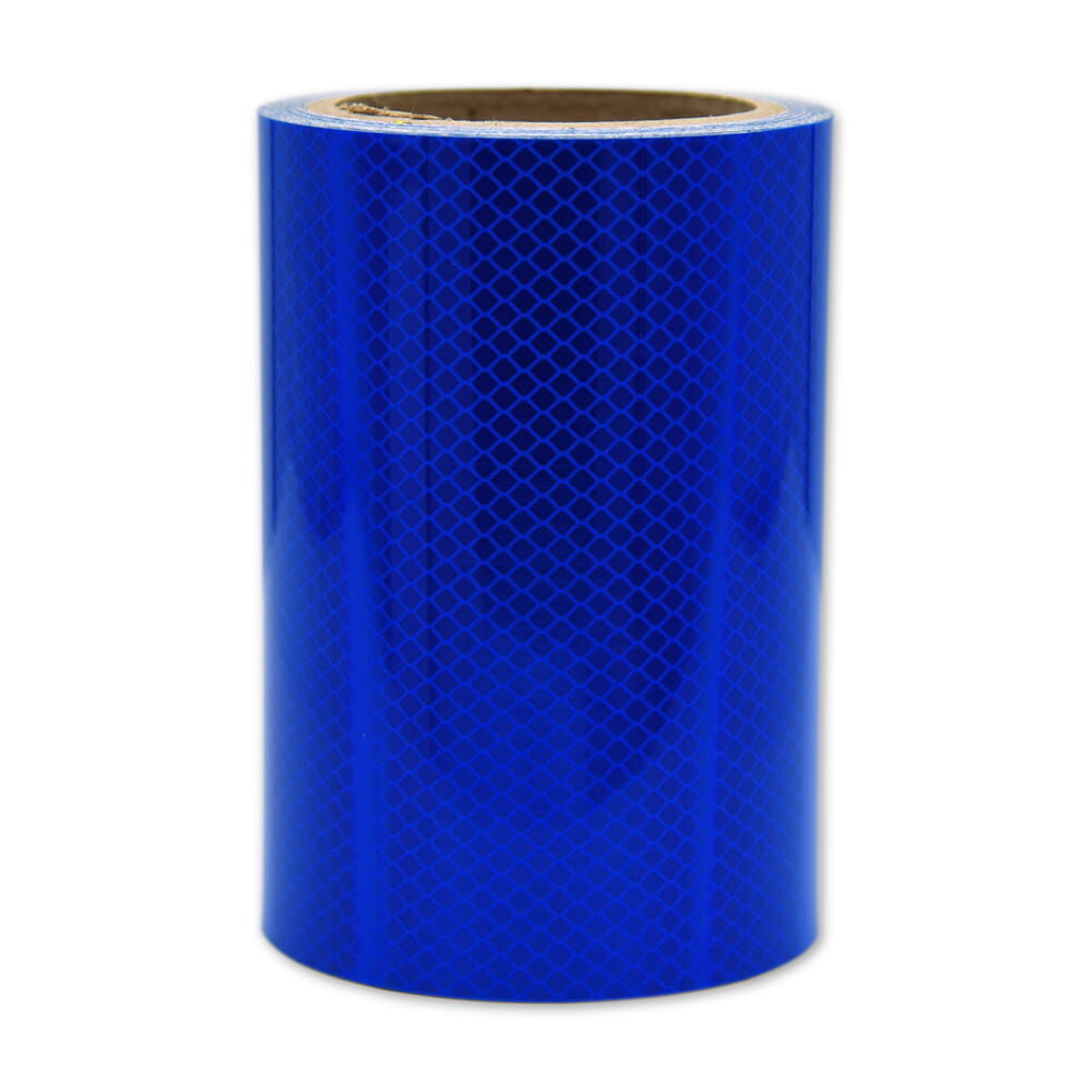 Rolle 10 m 3M 4095 Wildwarner-Reflexfolie, stehend, blaue Mikroprismatik