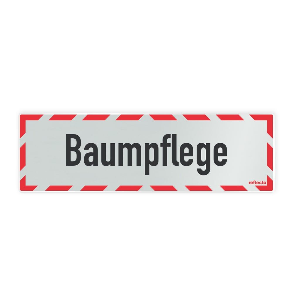 Reflecto Hinweisschild „Baumpflege“, mit weiß-rotem Rahmen