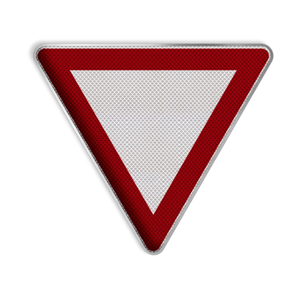 Verkehrszeichen 205 "Vorfahrt gewähren", Alform Alu,  RA3