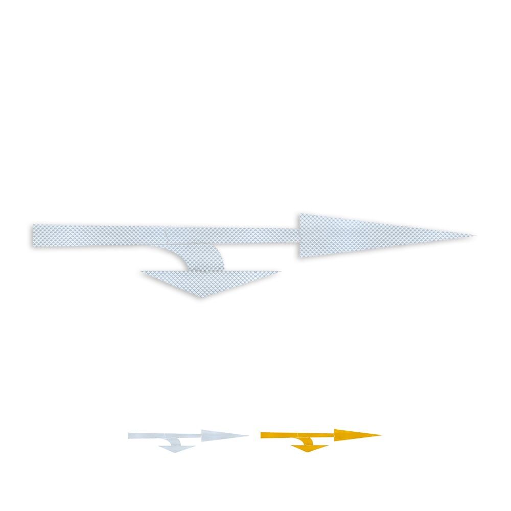 3M Stamark Pfeil geradeaus mit Zusatz, erhältlich in weiß und gelb