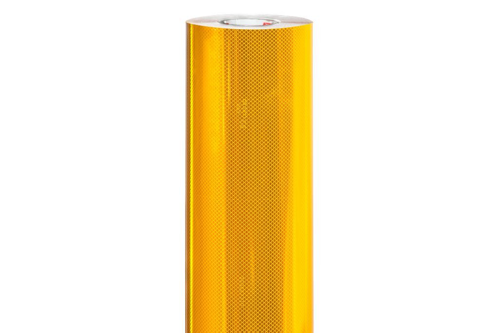 Gelbe Rolle ORALITE 6910 Hochleistungsreflexfolie, 1235 mm Breite